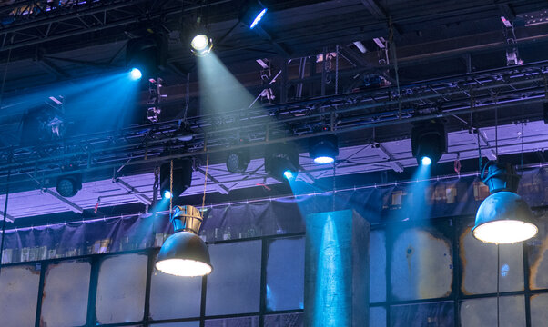 Profesional video studio. light in the film studio