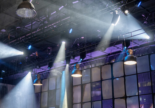 Profesional video studio. light in the film studio