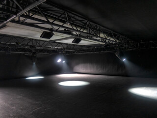 Profesional video studio. light in the film studio