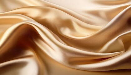 Fototapeta premium soft abstract ivory gold background with silky fabric created with generative ai