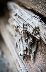 Weathered and aged wood abstract pattern