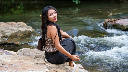 Cute Thai Girl on Holiday at Resort 