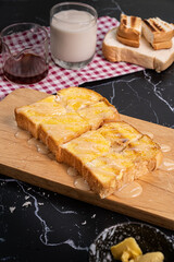 The Toast Thai style for street food and cooking concept   