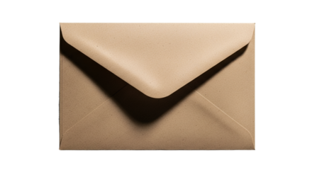 Closed Kraft Paper Envelope Stationery Mockup Blank Mailing Template