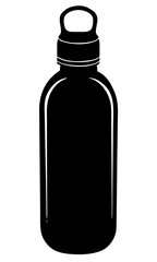 Water Bottle Silhouette: Hydration & Fitness Essential
