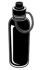 Water Bottle Silhouette: Hydration & Fitness Essential
