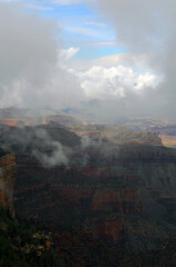 Cloudy Day At The Grand Canyon Arizona