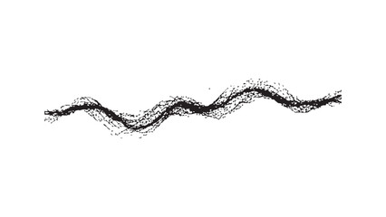 Wavy line pattern, abstract flow, continuous curve