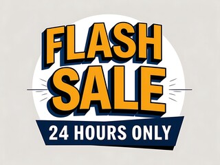Flash sale promotion graphic design.