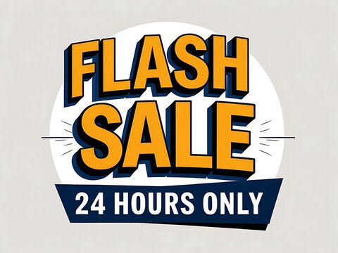 Flash sale promotion graphic design.