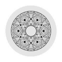 Hand drawn vintage mandala background. Vector indian mandala