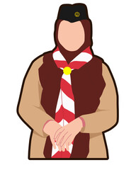 Indonesian woman senior rover scout