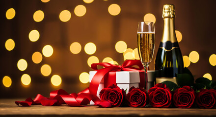 Champagne and Roses Celebration