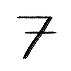 number symbol on transparent background