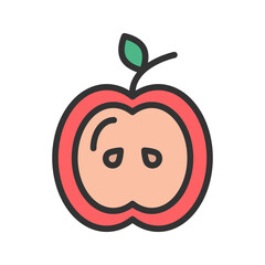 Apple icon vector image. Suitable for mobile apps, web apps and print media.