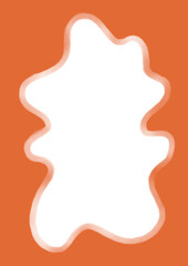 Orange abstract frame portrait photography