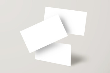 Blank business cards mockup