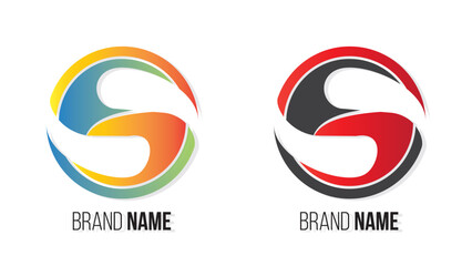 GS Letter Logo Design with Creative Modern colors