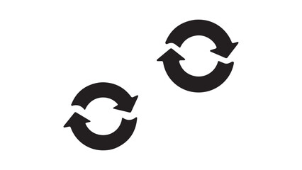 Recycle symbol icons loop arrows circular motion