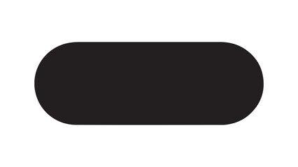 Rounded rectangle shape isolated on white background