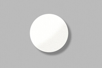 White circle on gray background