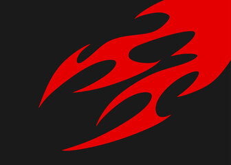 Simple background with flame pattern and with some copy space area