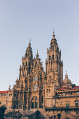 Fototapeta premium the cathedral of santiago compostela camino de santiago famous path 
