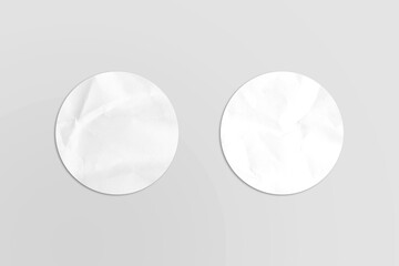 Blank white circles mockup