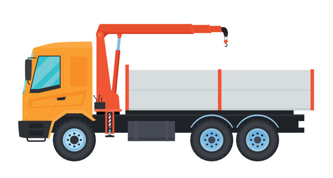 Crane manipulator truck designed for efficient lifting and transporting tasks in various applications