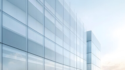 Obraz premium modern office building with glass windows