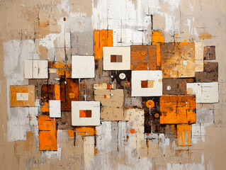  Spiritual Light of Islam - Rich, earthy tones blended with vibrant accents and symbolic contrasts - Sacred Geometry - A profound artistic