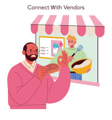 Vendor Connection with Positive Customer Feedback