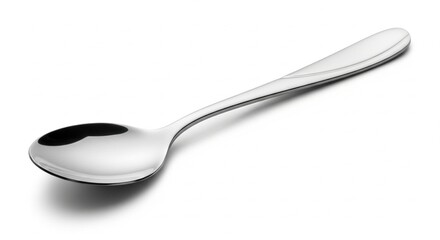 Clean Stainless Steel Teaspoon with Polished Finish