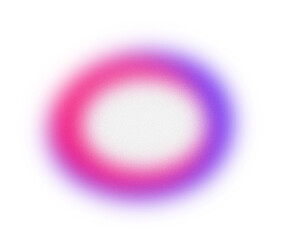 Soft glowing pink-purple ring with gradient center. Abstract dreamy haze or glowing aura cutout on transparent background.