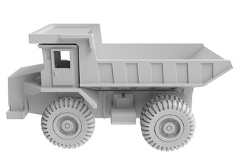 dump truck isolated on white background