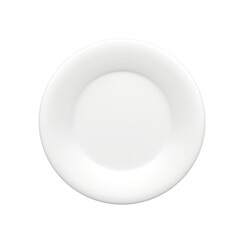 Plate isolated 3d render icon illustration