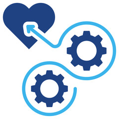 Obraz premium Purpose Integration Icon