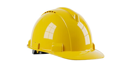 Yellow Hard Hat Safety Helmet on White Surface