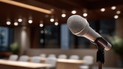 Panel discussion led by a passionate speaker in a conference hall