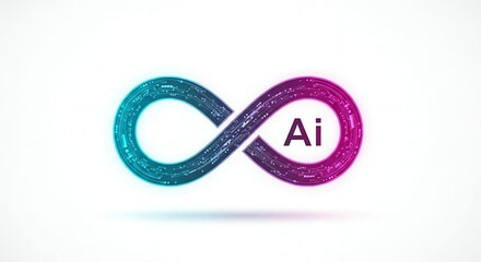 AI Infinity Loop: Futuristic Technology Concept