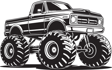 high quality monster truck vector illustration in ai eps jpeg png perfect for offroad event banners print digital graphics © AIcon Star
