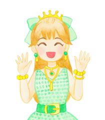 ゴージャスなドレスの女性04