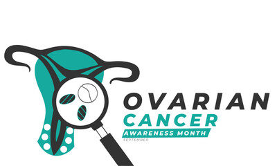 Ovarian Cancer Awareness Month. Ovarian Cancer Concept Design Background.