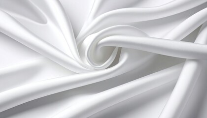 Wrinkled White Fabric Texture Detail