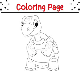 Sea Turtle Coloring Page for kids