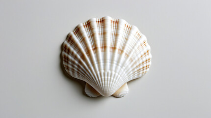 Obraz premium sea shell on white background