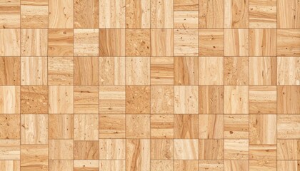 Naklejka premium Beige Wooden Flooring Tiles Pattern