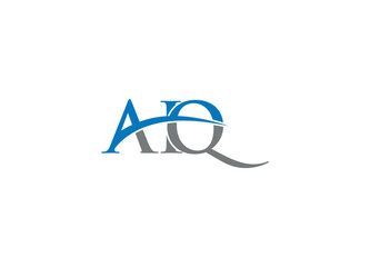 Letter AIQ logo design vector icon template
