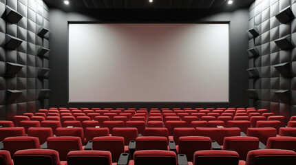 Fototapeta premium cinema auditorium with empty seats