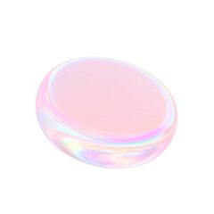 3D Holographic Geometric Cylinder Shape , 3D Hologram Cylinder, Futuristic Geometric Element